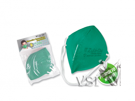 ZUBIOLA 11909100 MASCARILLAS PARA POLVO TERMOSELLADA, DESECHABLE.BOLSA X 5 UNIDADES. COLOR VERDE.