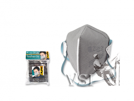 ZUBIOLA 11909128 MASCARILLA PARA POLVO TERMOSELLADA DESECHABLE, PLEGADA. BOLSA X 10 UNIDADES.