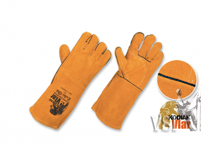Guantes Zubiola Carnaza para Soldar. Largo 16” (40.64cm)- cosido con Kevlar para mayor protección contra chispas “KodiakVlar”. Guantes Zubiola Carnaza para Soldar. Largo 16” (40.64cm)- cosido con Kevlar para