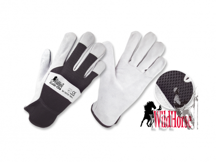 Guantes Zubiola en Carnaza y Tela Sintética  “WildHorse”.