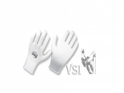 ZUBIOLA 11917207/08/09 GUANTES NYLON, CALIBRE 13  POLIURETANO. COLOR BLANCO  “FÁCIL FLEX I”.