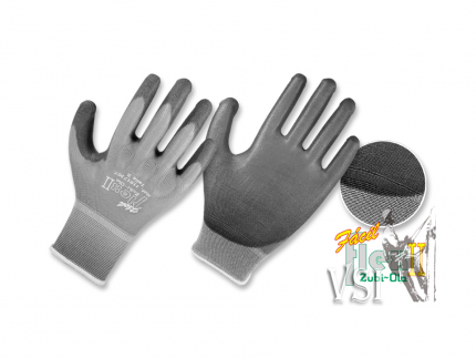 Guantes Zubiola Nylon 13 Gauge, recubiertos en Poliuretano “Fácil Flex II”