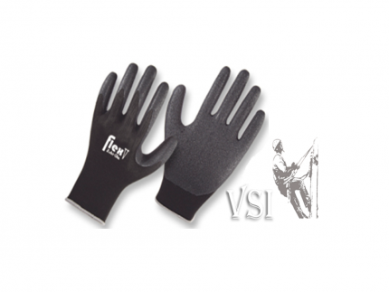 ZUBIOLA 11922028/29 GUANTES NYLON RECUBIERTOS EN NITRILO  "FLEX V". PUÑO TEJIDO.