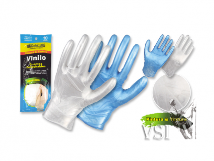Guantes Zubiola de Vinilo para uso doméstico “Pintura & Tintura”