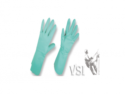 ZUBIOLA 11931007/08/09 GUANTES NITRILO VERDE CON FLOCK. ESPESOR: 15 MILS.