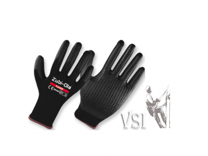 ZUBIOLA 11939808/09 GUANTES NYLON/SPANDEX RECUBIERTOS EN NITRILO  PUNTOS NITRILO EN LA PALMA.  DIP NORMAL  “FLEXIDIP”