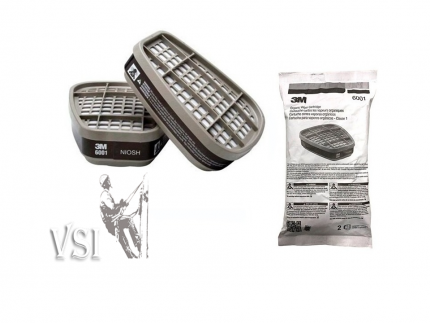 3M 6001 CARTUCHO PARA VAPORES ORGÁNICOS.