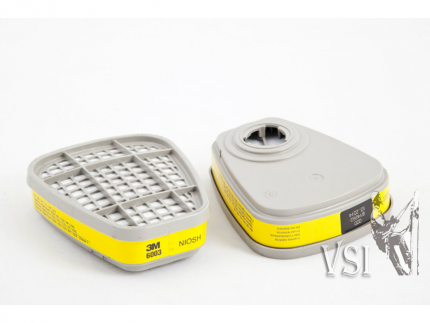 3M 6003 CARTUCHO VAPORES ORGÁNICOS Y GASES ÁCIDOS.