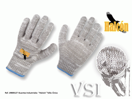 Guantes Zubiola Industriales Hilaza Algodón-Poliéster  “Halcón”