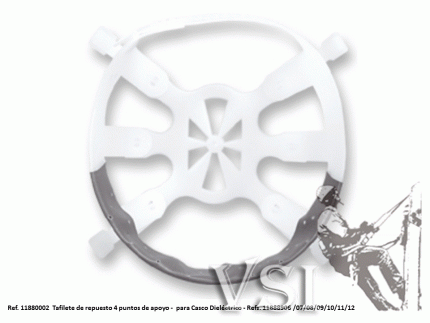 ZUBIOLA 11880002 TAFILETE DE REPUESTO 4 PUNTOS DE APOYO - PARA CASCO DIELÉCTRICO.