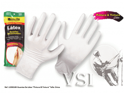 Guantes Zubiola de Látex para uso doméstico “Pintura & Tintura”