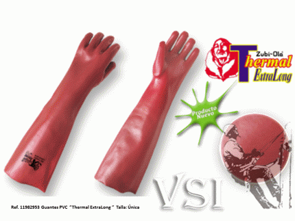 Guantes Zubiola PVC, Puño largo. 60cm “Thermal ExtraLong”