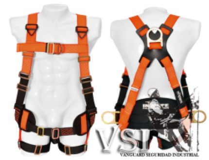 INSAFE IN 8005-1 ARNÉS 4 ARGOLLAS EN H CON SOPORTE LUMBAR