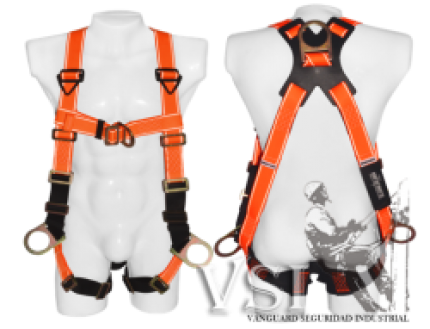 INSAFE IN 8005-RX ARNÉS 4 ARGOLLAS EN H EN REATA REFLECTIVA