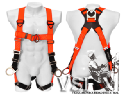 INSAFE IN 8005-SE ARNÉS 4 ARGOLLAS EN H CON HERRAJE EN ACERO INOXIDABLE