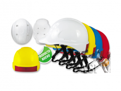 ZUBIOLA 11888901 CASCO DE SEGURIDAD TIPO INDUSTRIAL • TIPO II • SIN VENTILACIÓN. **ALTA VISIBILIDAD** TAFILETE DE 6 APOYOS, BARB