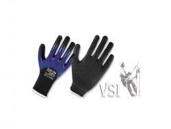 ZUBIOLA 11910558/59 GUANTES POLIÉSTER 13 GAUGE, RECUBIERTOS EN NITRILO  3/4   “NITRISAFE BLUE”.PUÑO TEJIDO.