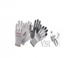 ZUBIOLA 11911008/09 GUANTES POLIURETANO ALGODÓN / NYLON, COLOR GRIS, DIP NORMAL “POLISTRECTH”.