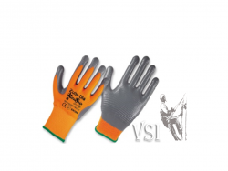 ZUBIOLA 11923308/09 GUANTES POLIÉSTER TEXTURADO COLOR NARANJA, RECUBIERTOS EN NITRILO “NITRIGRIP ORANGE” PUÑO TEJIDO.