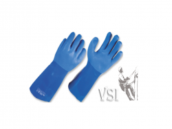 ZUBIOLA 11980075 GUANTES SEMICORRUGADOS, USO INDUSTRIAL. COLOR AZUL  "BLUE PVC"