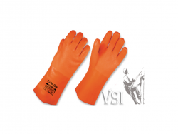 ZUBIOLA 11989514 GUANTES PVC, UTILFLEX NEÓN SEMICORRUGADOS. PARA AMBIENTES FRÍOS. PUÑO RECTO. 14” (35.56CM). “THERMAL LONG”.