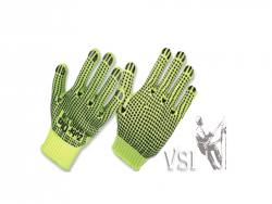 ZUBIOLA 19800118 GUANTES FIBRA SINTÉTICA CON PUNTOS PVC  2 CARAS  “CHIP III”.