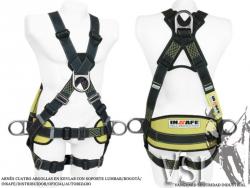 INSAFE IN 8004-1K ARNÉS 4 ARGOLLAS EN KEVLAR CON SOPORTE LUMBAR.