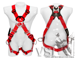 INSAFE IN 8004-PSE ARNÉS 4 ARGOLLAS EN POLIURETANO CON HERRAJE EN ACERO INOXIDABLE