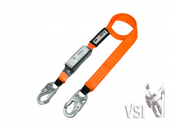 INSAFE IN 8020SE ESLINGA SENCILLA CON ABSORBEDOR Y GANCHOS EN ACERO INOXIDABLE 
